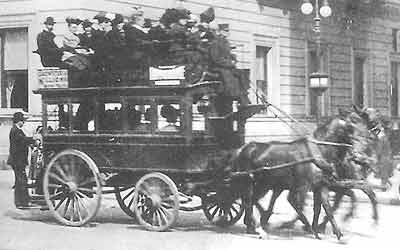1906 5TH AVENUE STAGE COACH New York  PHOTO 