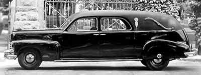 1946 Cadillac AJ Miller Landau Hearse