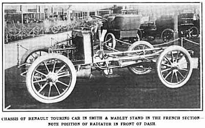 1904 Renault Chassis S&M display at World's Fair