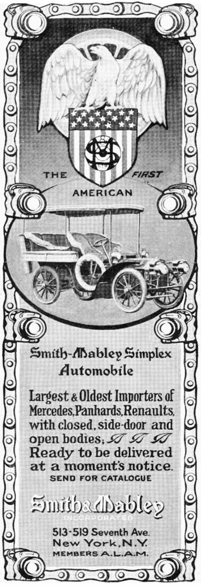 1905 Smith & Mabley advertisement